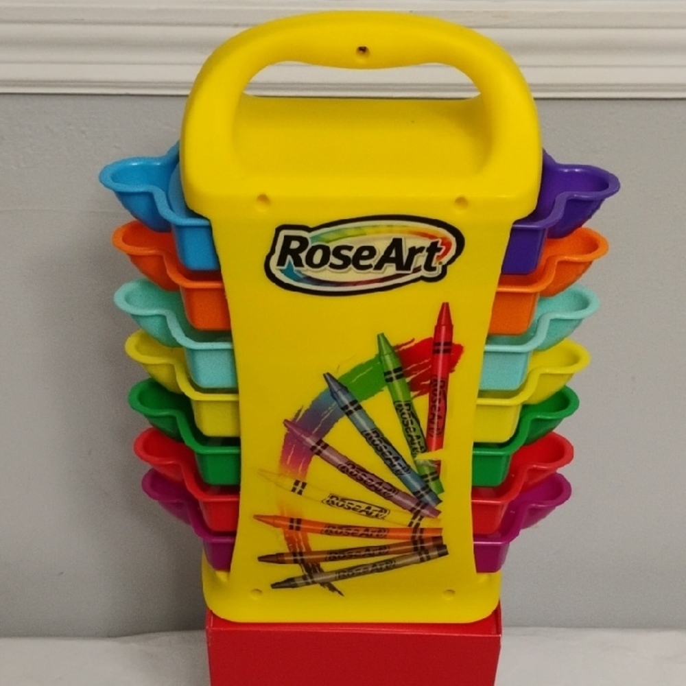 Rose Art Yellow Tray Tower. Preloved.